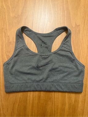 Nike Gray Racerback Dri-FIT Sports Bra